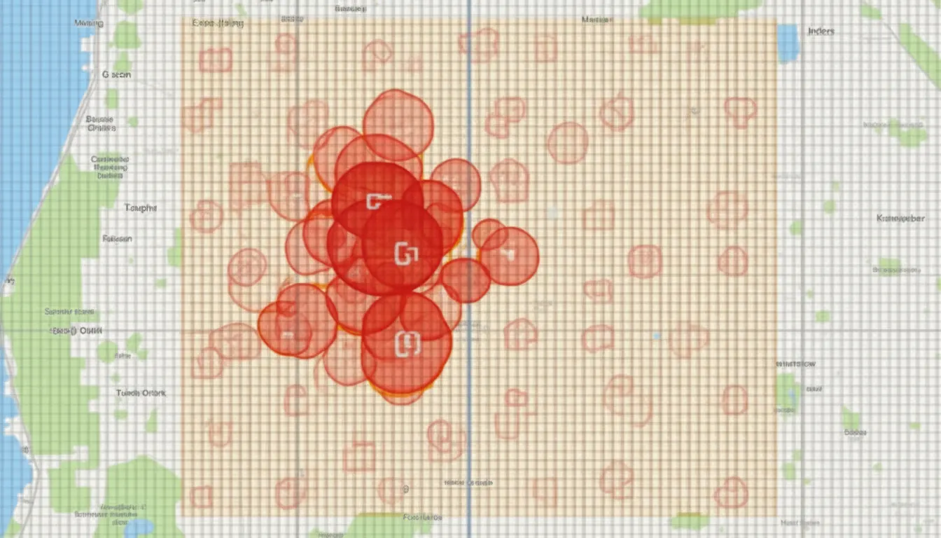 Before: Poor local SEO rankings (15-20) on Google Maps grid